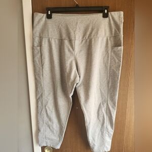 Gray High-Waisted Leggings